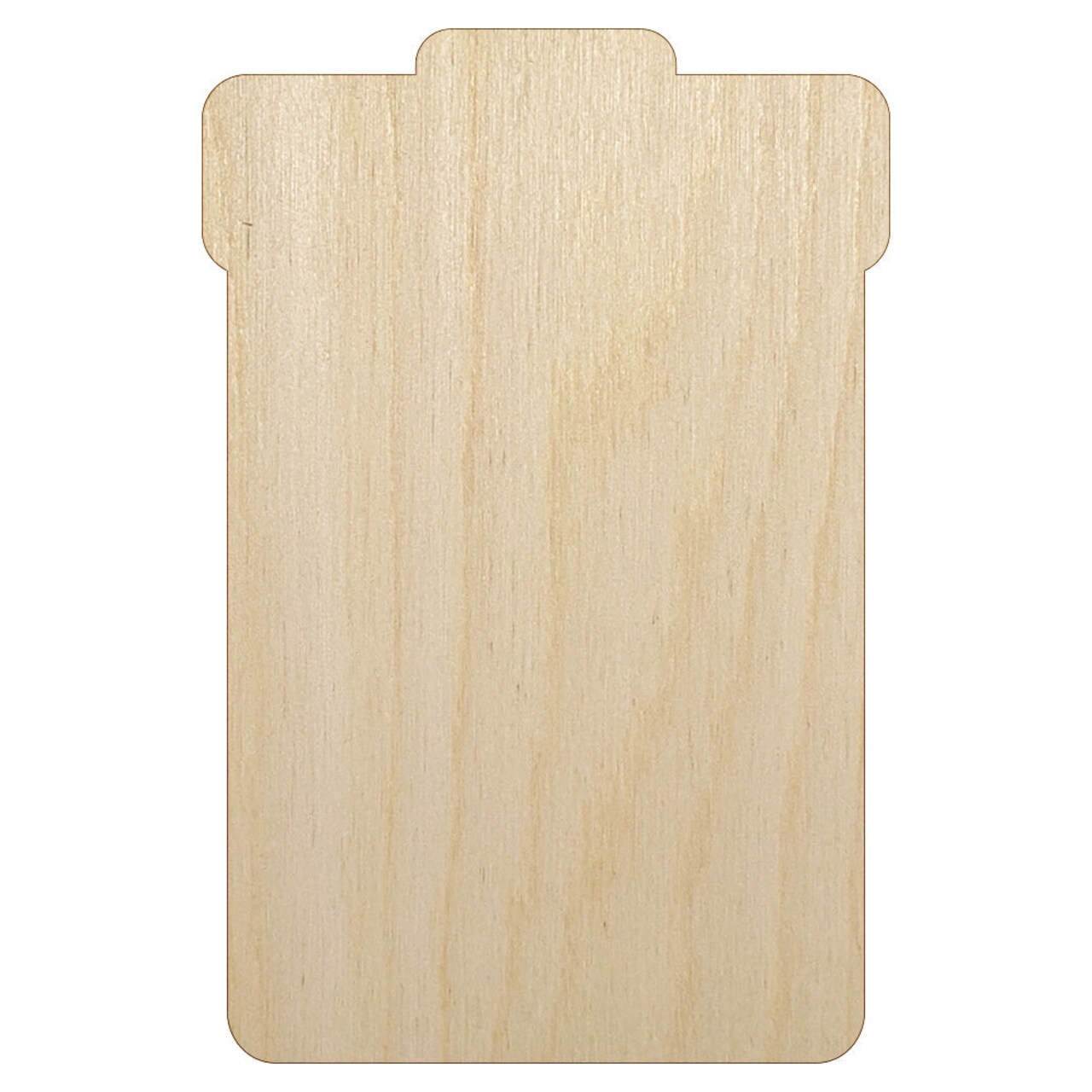 Garbage Trash Can Solid Unfinished Wood Shape Piece Cutout for DIY Craft Projects